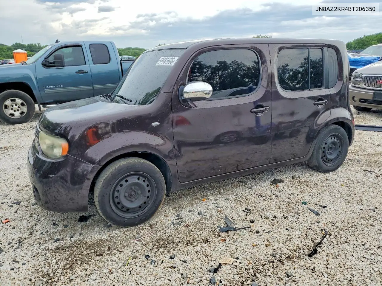2011 Nissan Cube 1.8 VIN: JN8AZ2KR4BT206350 Lot: 57881606