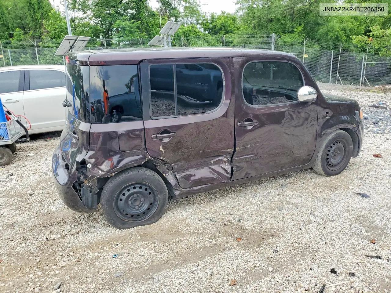 2011 Nissan Cube 1.8 VIN: JN8AZ2KR4BT206350 Lot: 57881606