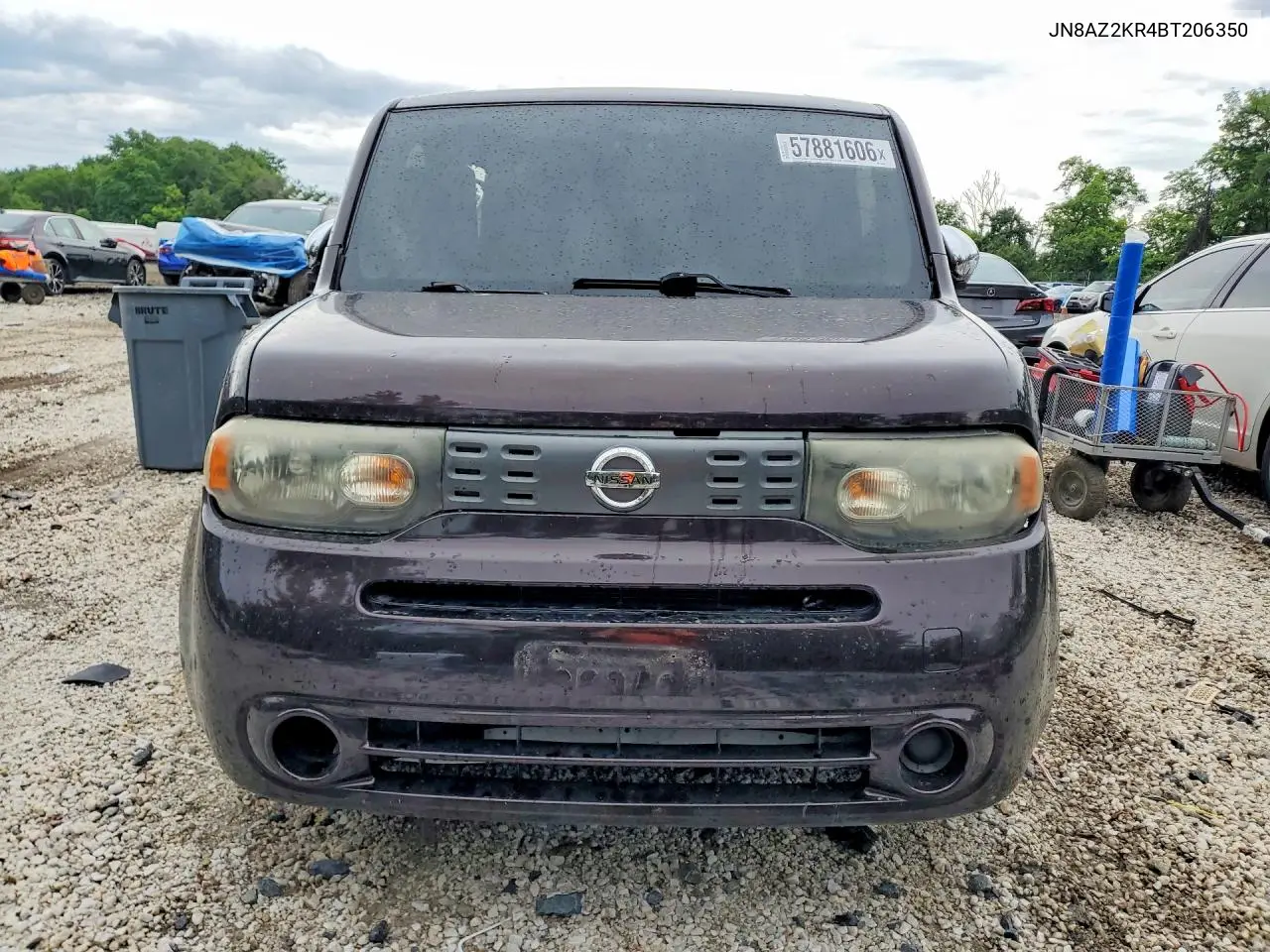 2011 Nissan Cube 1.8 VIN: JN8AZ2KR4BT206350 Lot: 57881606