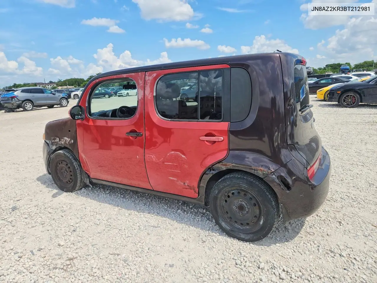 2011 Nissan Cube 1.8 VIN: JN8AZ2KR3BT212981 Lot: 59394916
