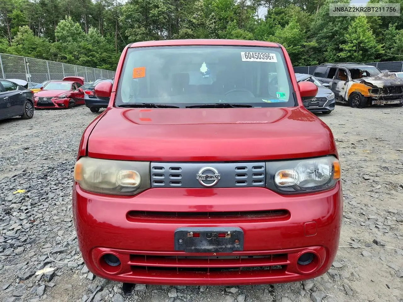 2011 Nissan Cube Base/S/Sl/Krom VIN: JN8AZ2KR2BT211756 Lot: 60450396