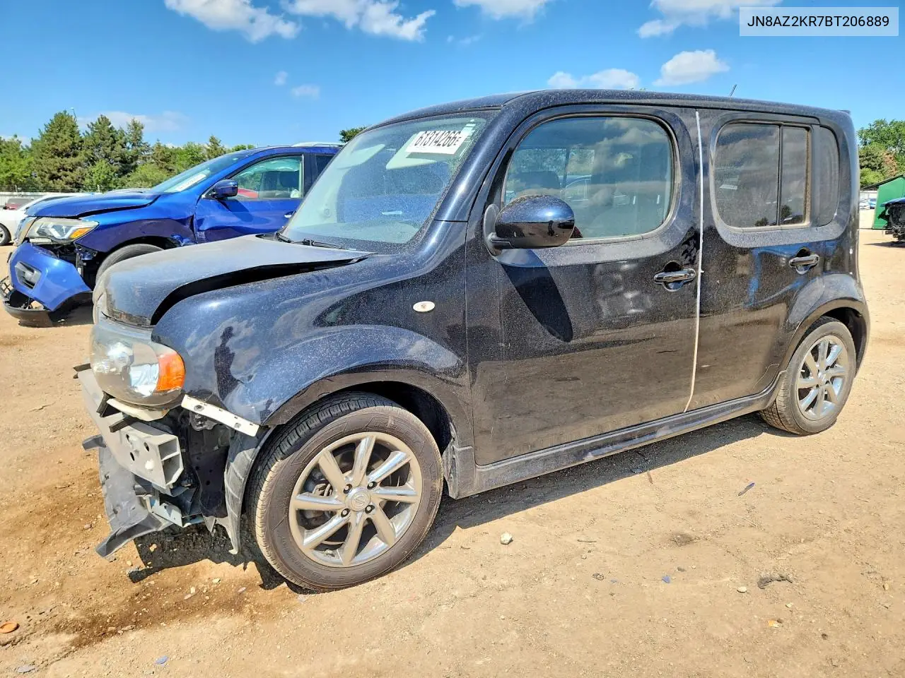 2011 Nissan Cube 1.8 VIN: JN8AZ2KR7BT206889 Lot: 61314266