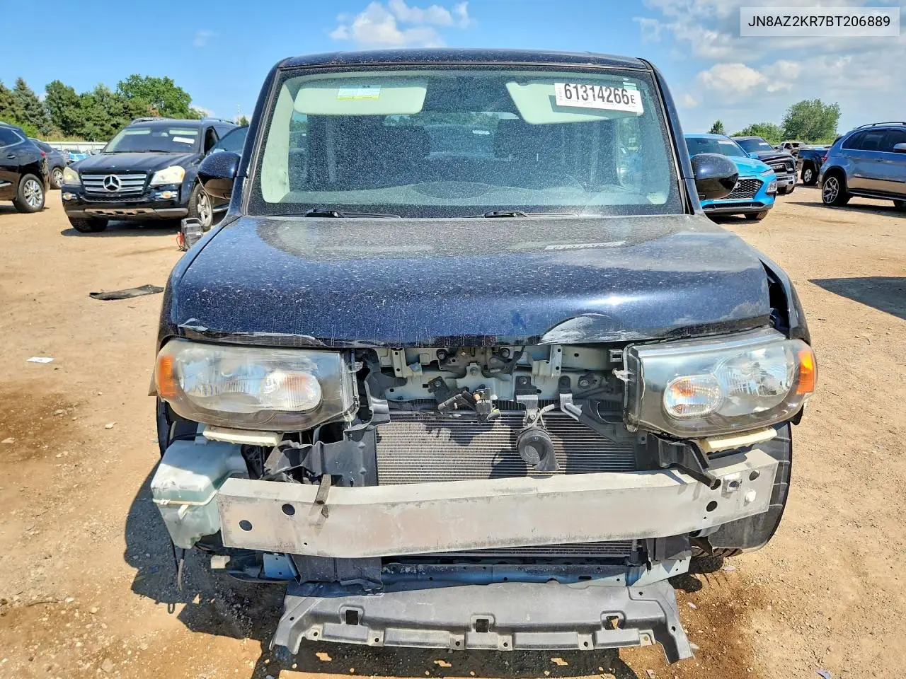 2011 Nissan Cube 1.8 VIN: JN8AZ2KR7BT206889 Lot: 61314266