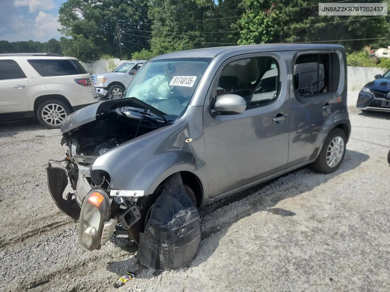 2011 Nissan Cube Base VIN: JN8AZ2KR7BT202437 Lot: 61748135
