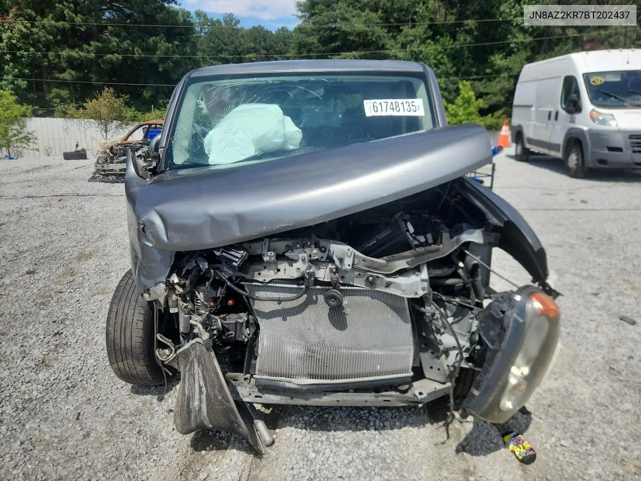 2011 Nissan Cube Base VIN: JN8AZ2KR7BT202437 Lot: 61748135