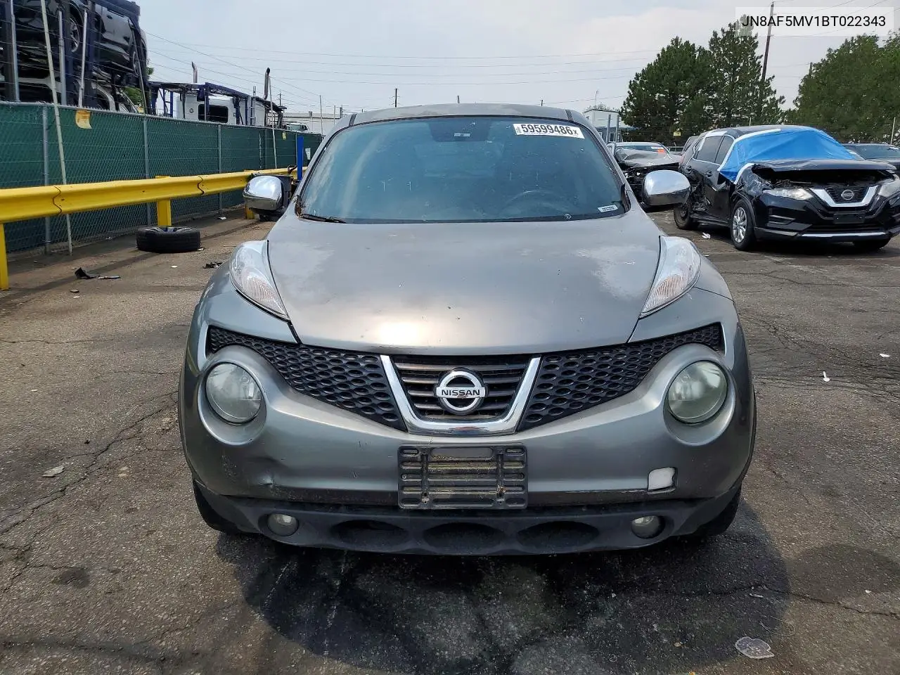 2011 Nissan Juke S VIN: JN8AF5MV1BT022343 Lot: 59599486