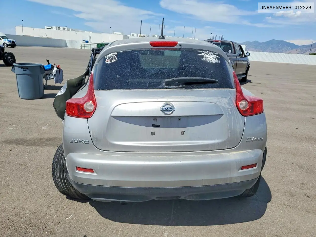 2011 Niss Juke VIN: JN8AF5MV8BT012229 Lot: 60981386