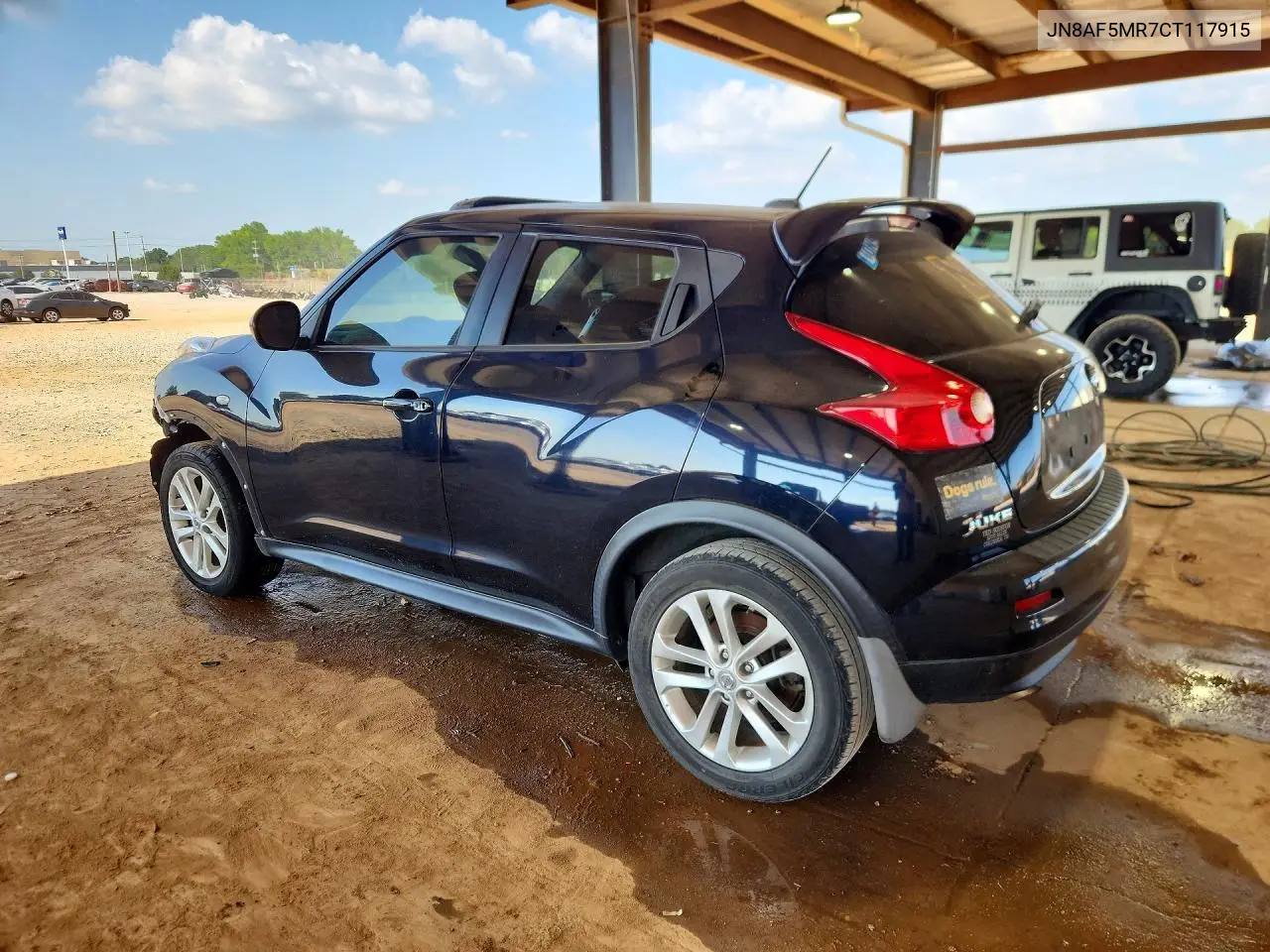 2012 Nissan Juke S VIN: JN8AF5MR7CT117915 Lot: 58009356