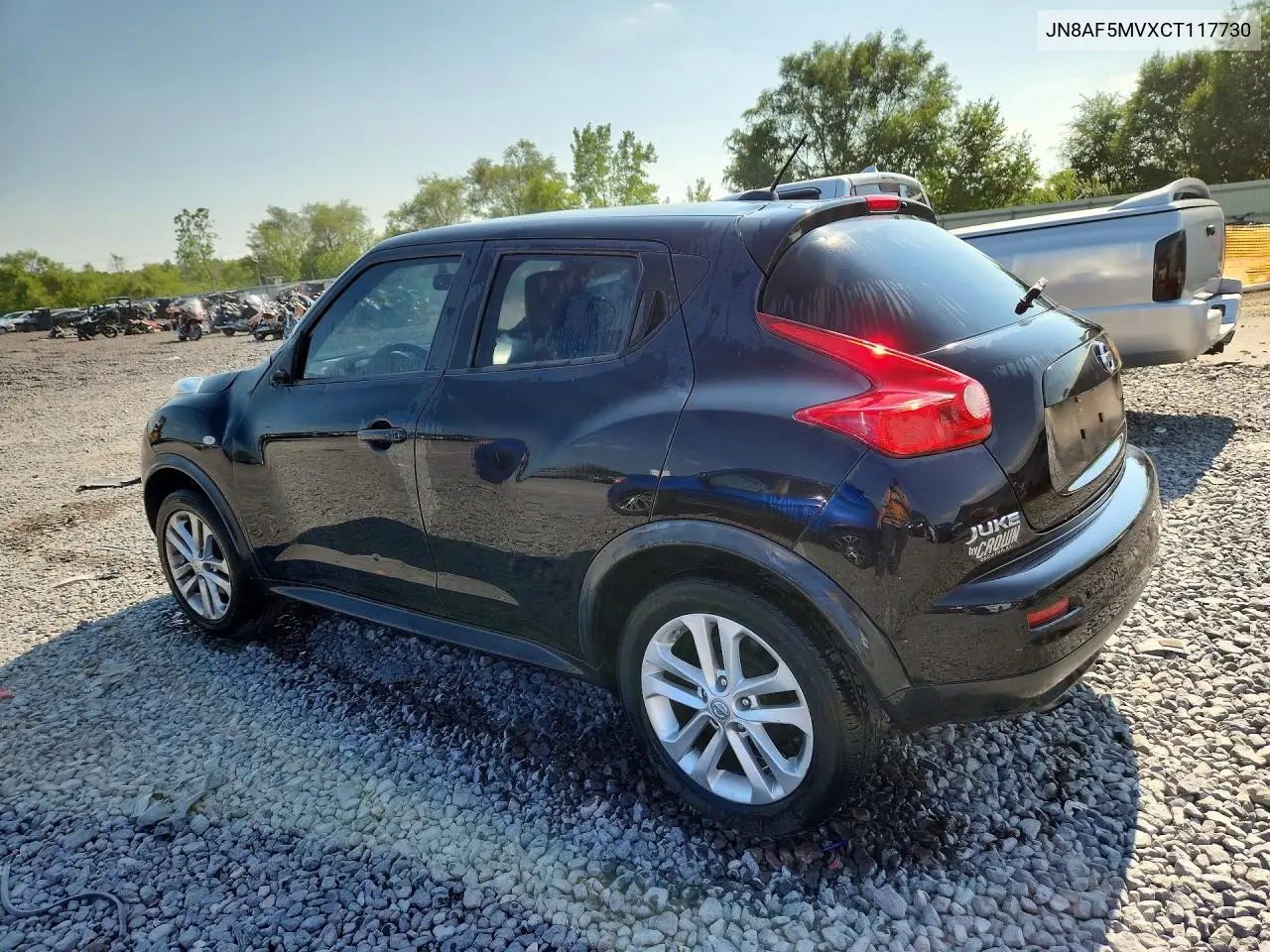 2012 Nissan Juke S VIN: JN8AF5MVXCT117730 Lot: 60481716