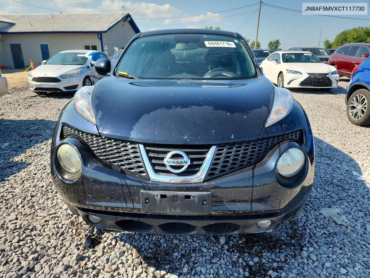 2012 Nissan Juke S VIN: JN8AF5MVXCT117730 Lot: 60481716