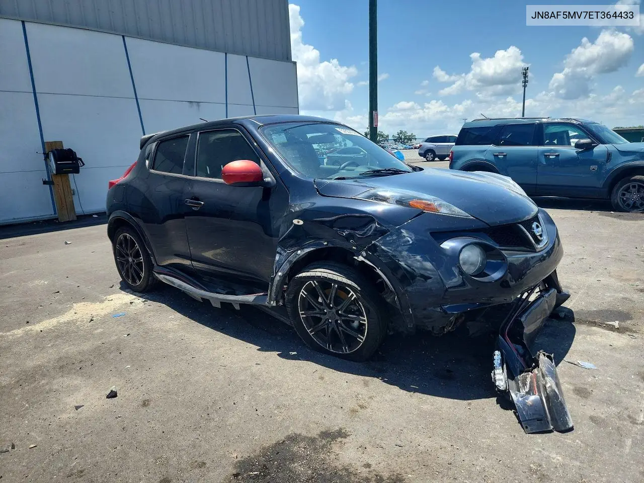 2014 Nissan Juke Nismo VIN: JN8AF5MV7ET364433 Lot: 57557936