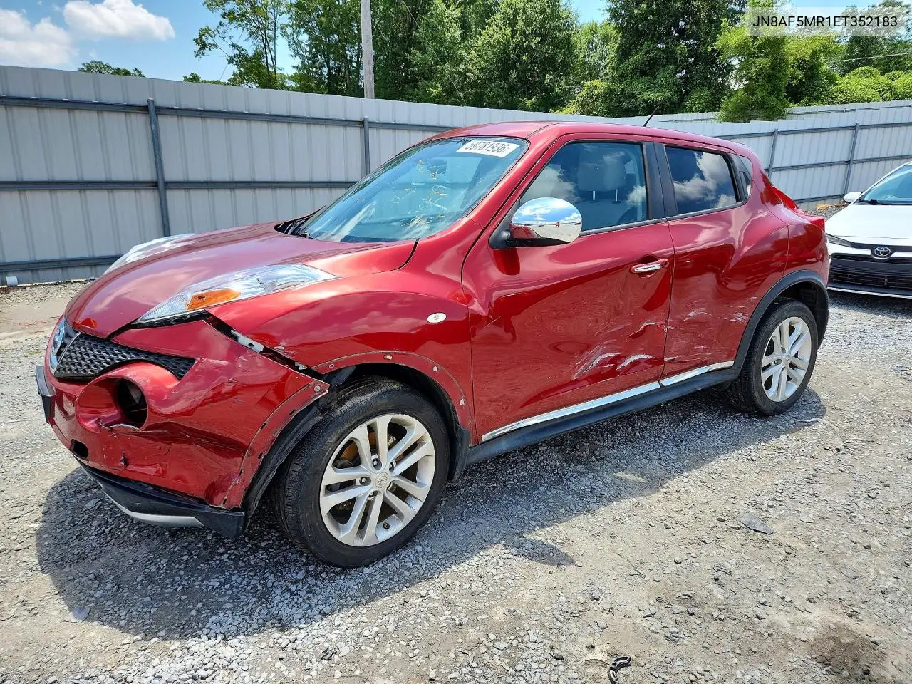 2014 Nissan Juke Sv VIN: JN8AF5MR1ET352183 Lot: 59781936