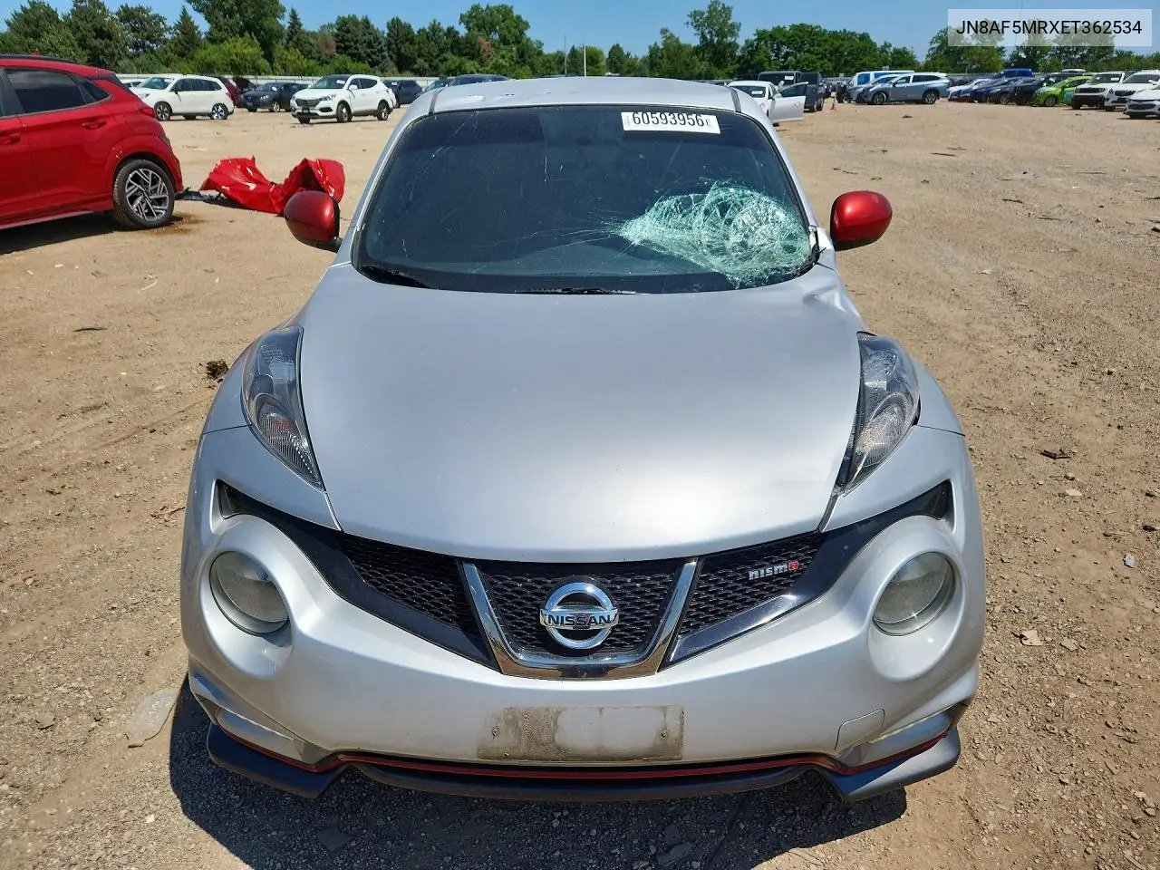 2014 Nissan Juke S VIN: JN8AF5MRXET362534 Lot: 60593956
