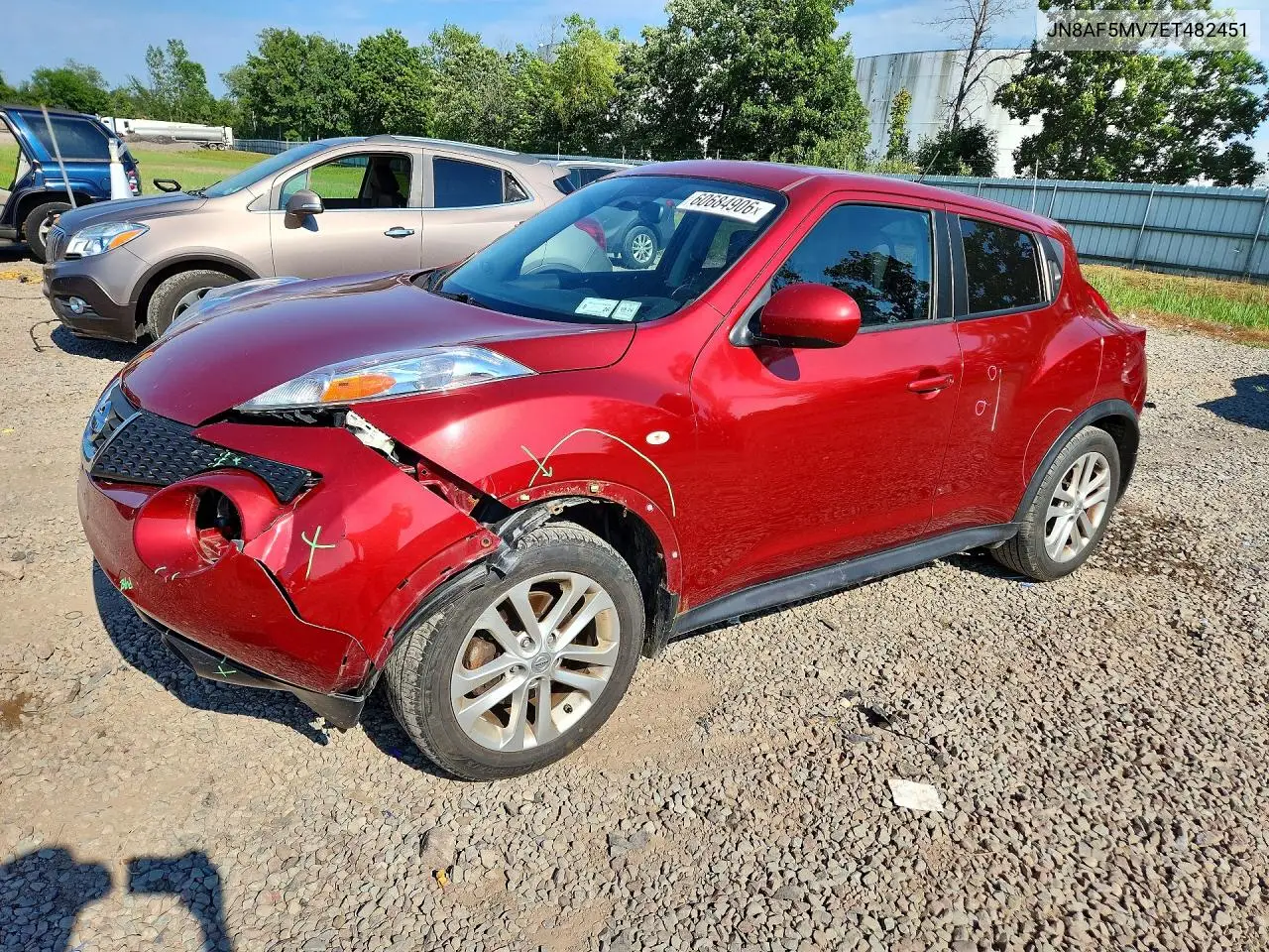 2014 Nissan Juke Sl VIN: JN8AF5MV7ET482451 Lot: 60684906
