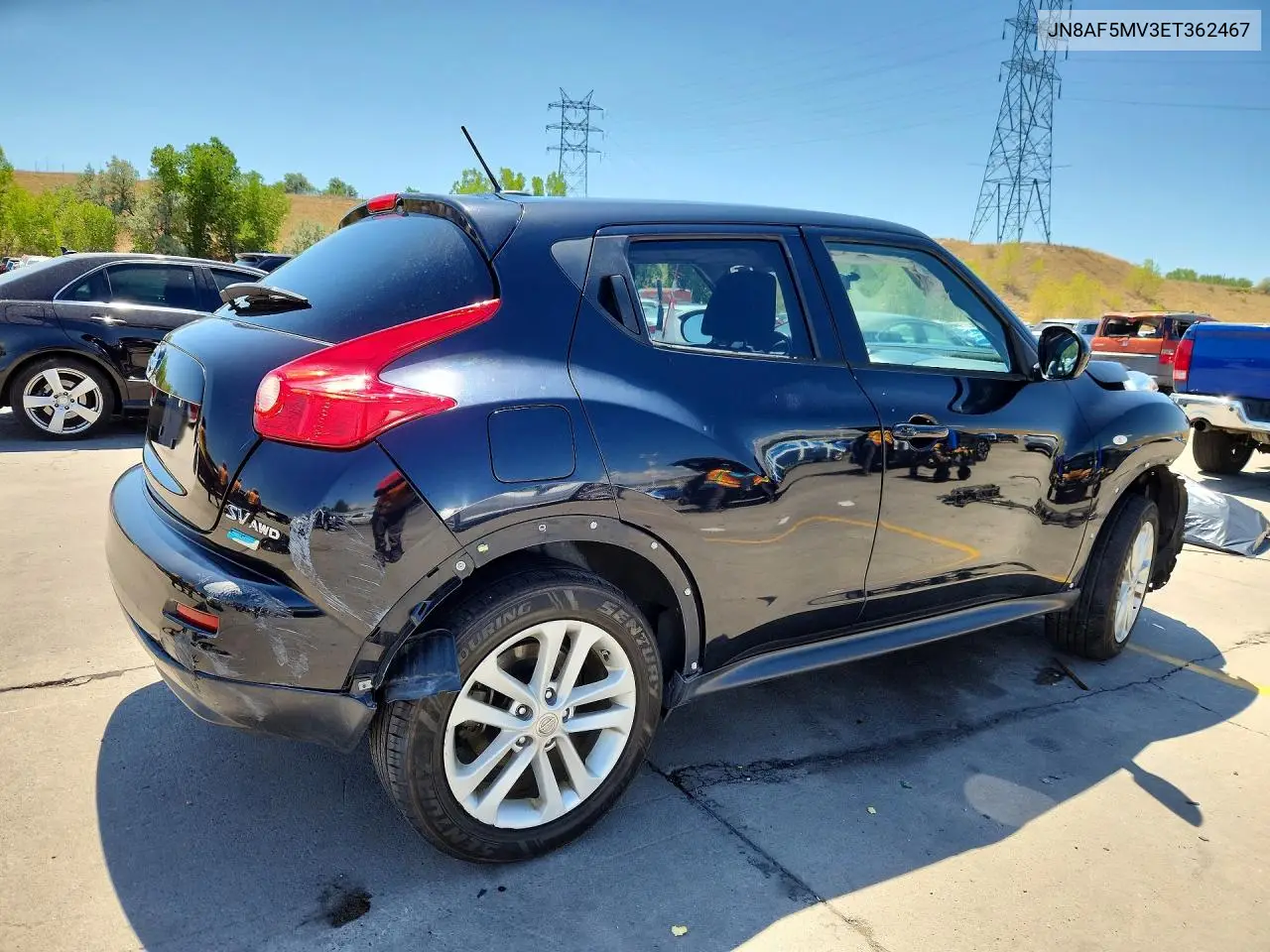 2014 Nissan Juke Sv VIN: JN8AF5MV3ET362467 Lot: 60771196