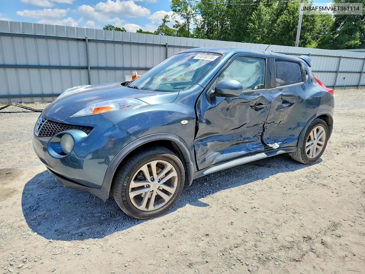 2014 Nissan Juke Sl VIN: JN8AF5MV9ET361114 Lot: 61070276
