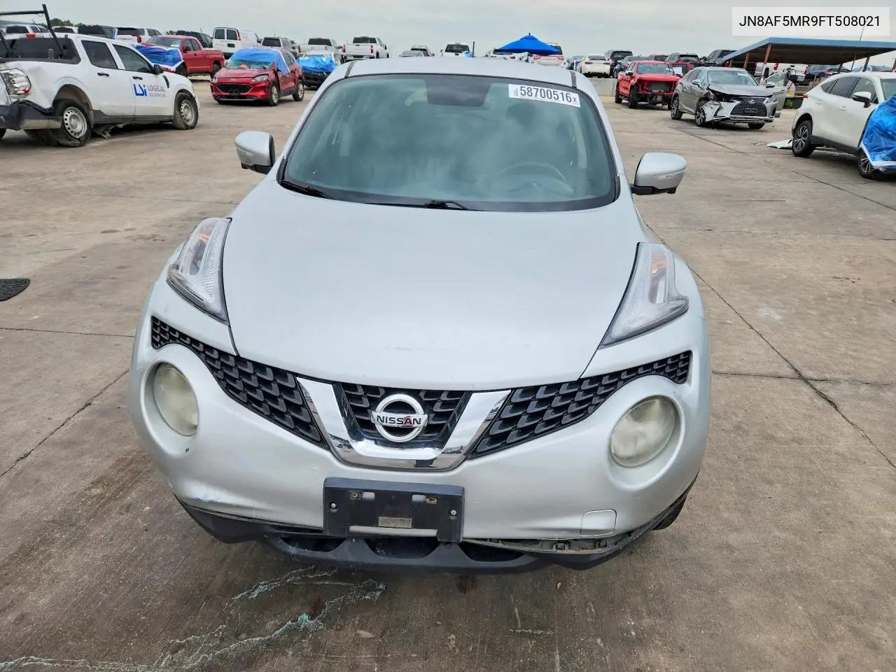 2015 Nissan Juke Sv VIN: JN8AF5MR9FT508021 Lot: 58700516
