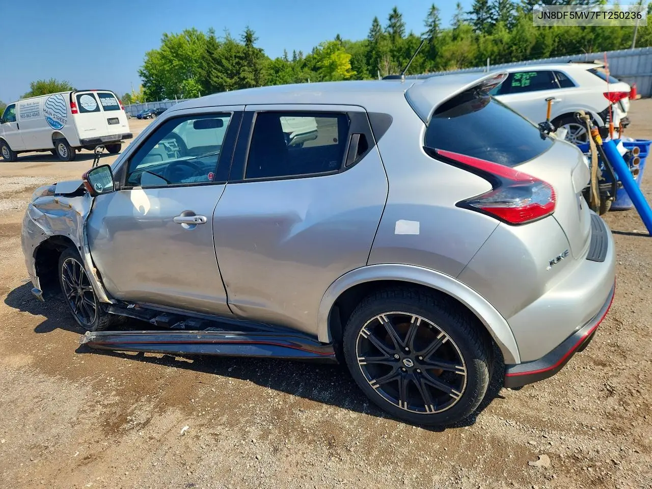 2015 Nissan Juke Nismo Rs VIN: JN8DF5MV7FT250236 Lot: 59071456