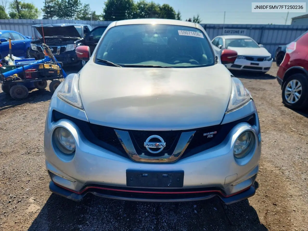 2015 Nissan Juke Nismo Rs VIN: JN8DF5MV7FT250236 Lot: 59071456