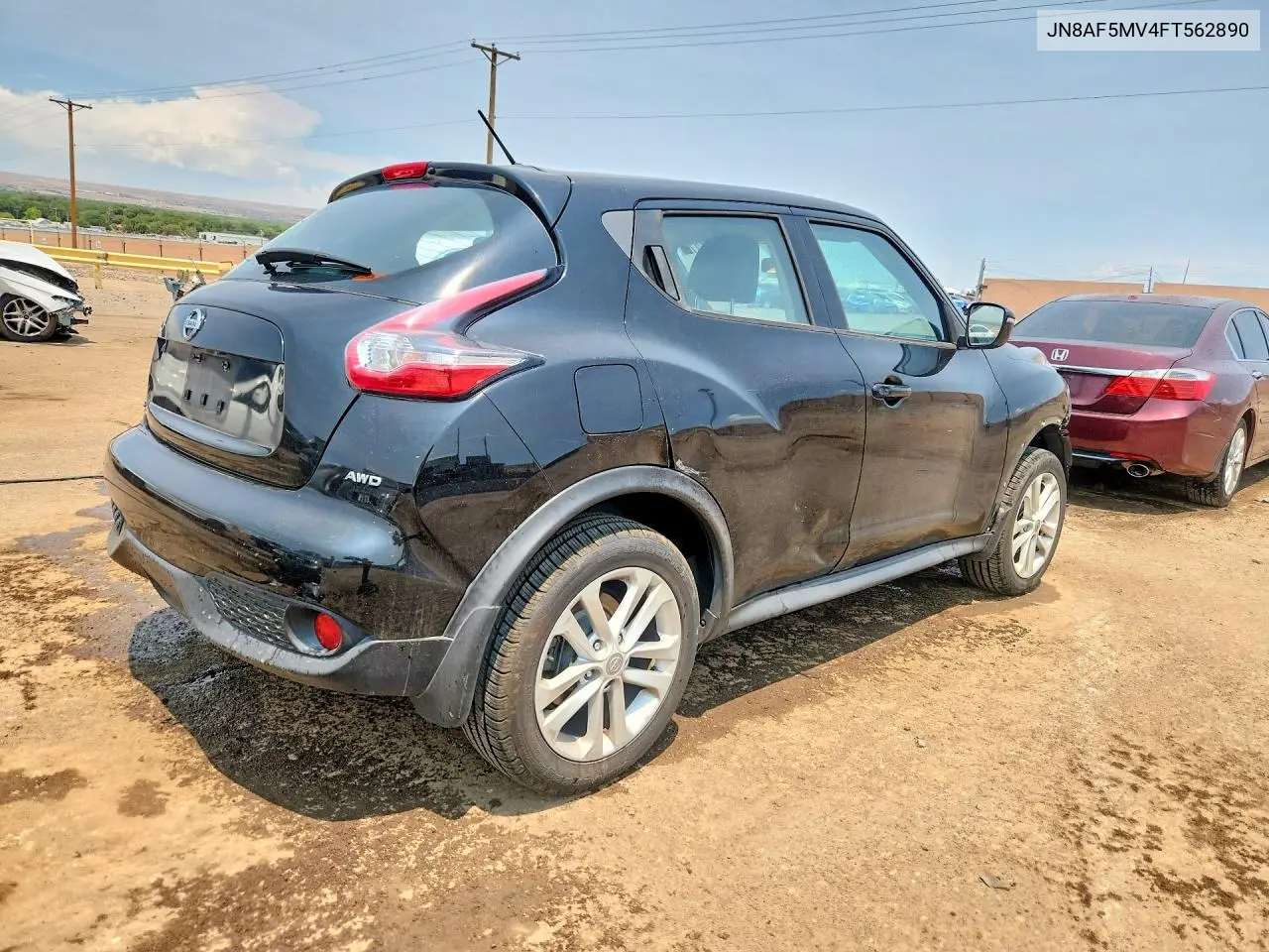 2015 Nissan Juke S VIN: JN8AF5MV4FT562890 Lot: 59705276