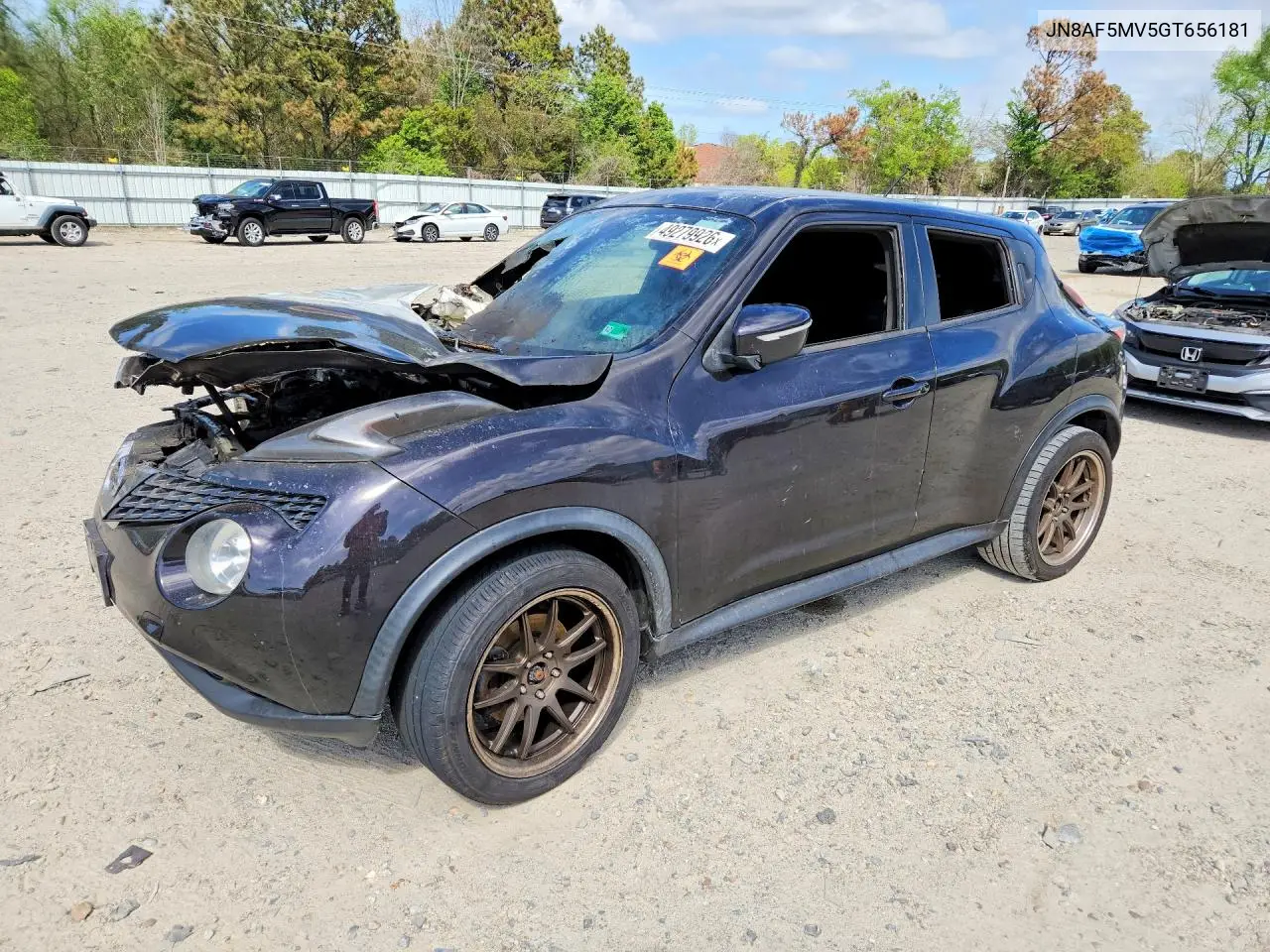 2016 Nissan Juke S VIN: JN8AF5MV5GT656181 Lot: 49279926