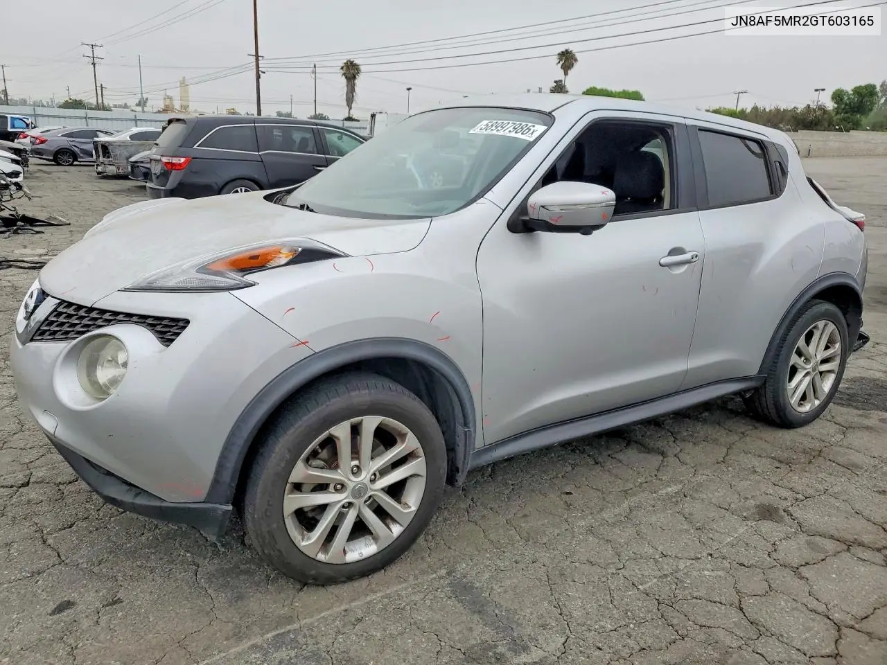 2016 Nissan Juke Sv VIN: JN8AF5MR2GT603165 Lot: 58997986