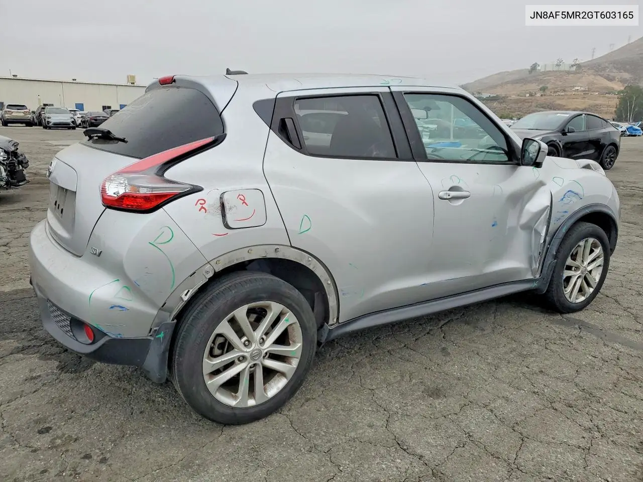2016 Nissan Juke Sv VIN: JN8AF5MR2GT603165 Lot: 58997986