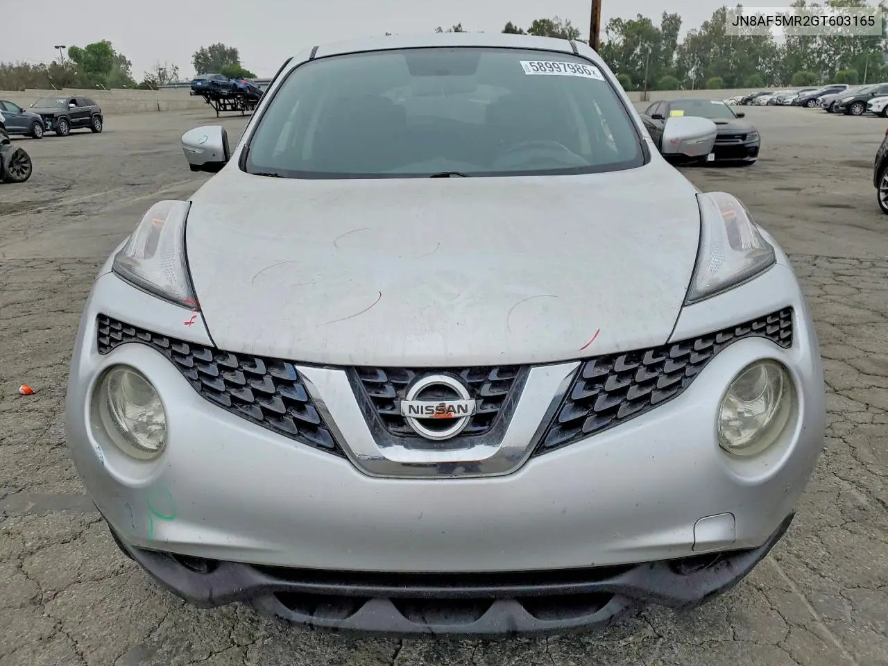 2016 Nissan Juke Sv VIN: JN8AF5MR2GT603165 Lot: 58997986