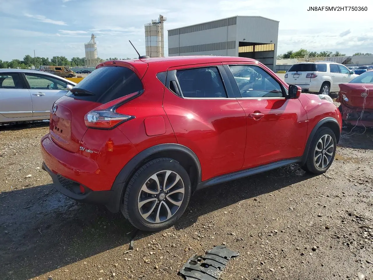 2017 Nissan Juke Sv VIN: JN8AF5MV2HT750360 Lot: 60234876