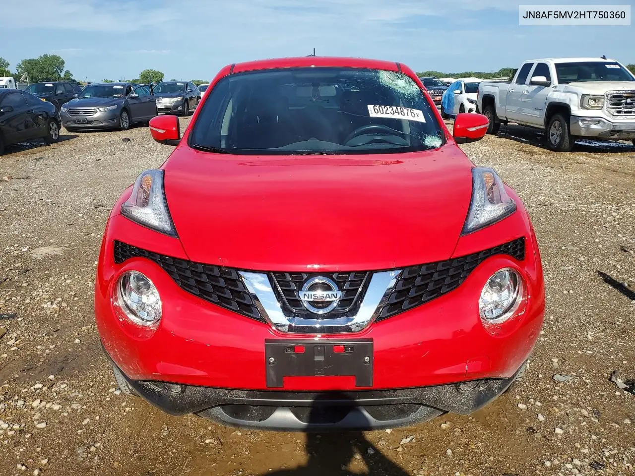 2017 Nissan Juke Sv VIN: JN8AF5MV2HT750360 Lot: 60234876