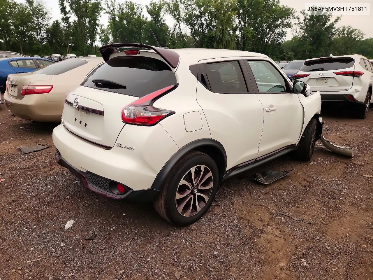 2017 Nissan Juke Sl VIN: JN8AF5MV3HT751811 Lot: 60763386