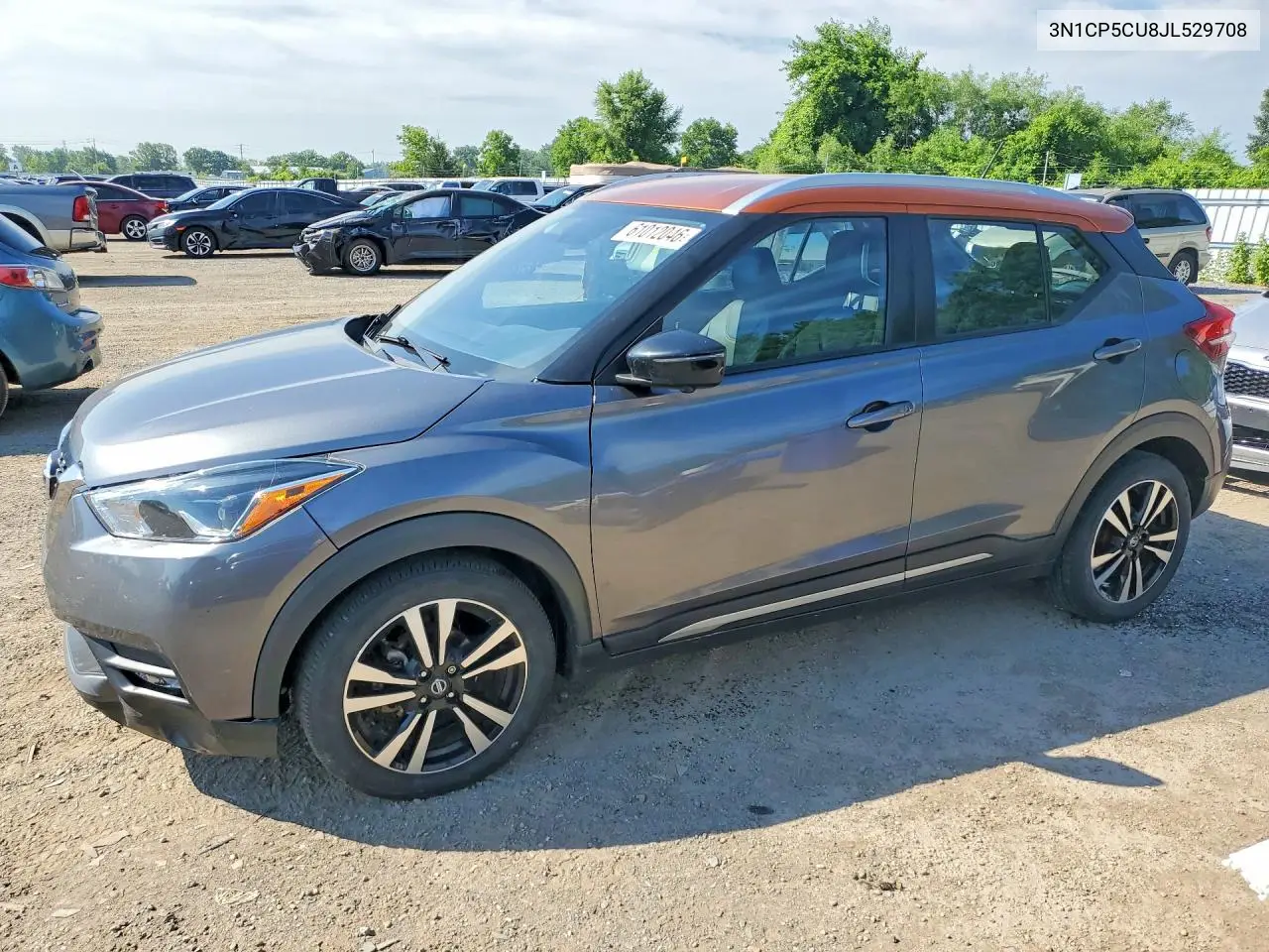 2018 Nissan Kicks S VIN: 3N1CP5CU8JL529708 Lot: 61012046