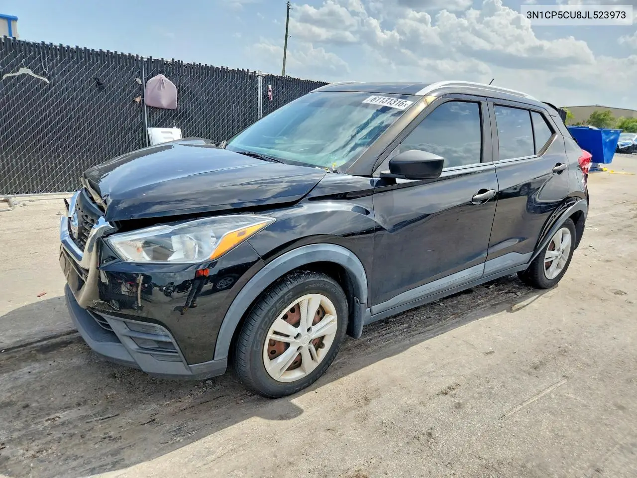2018 Nissan Kicks S VIN: 3N1CP5CU8JL523973 Lot: 61131316