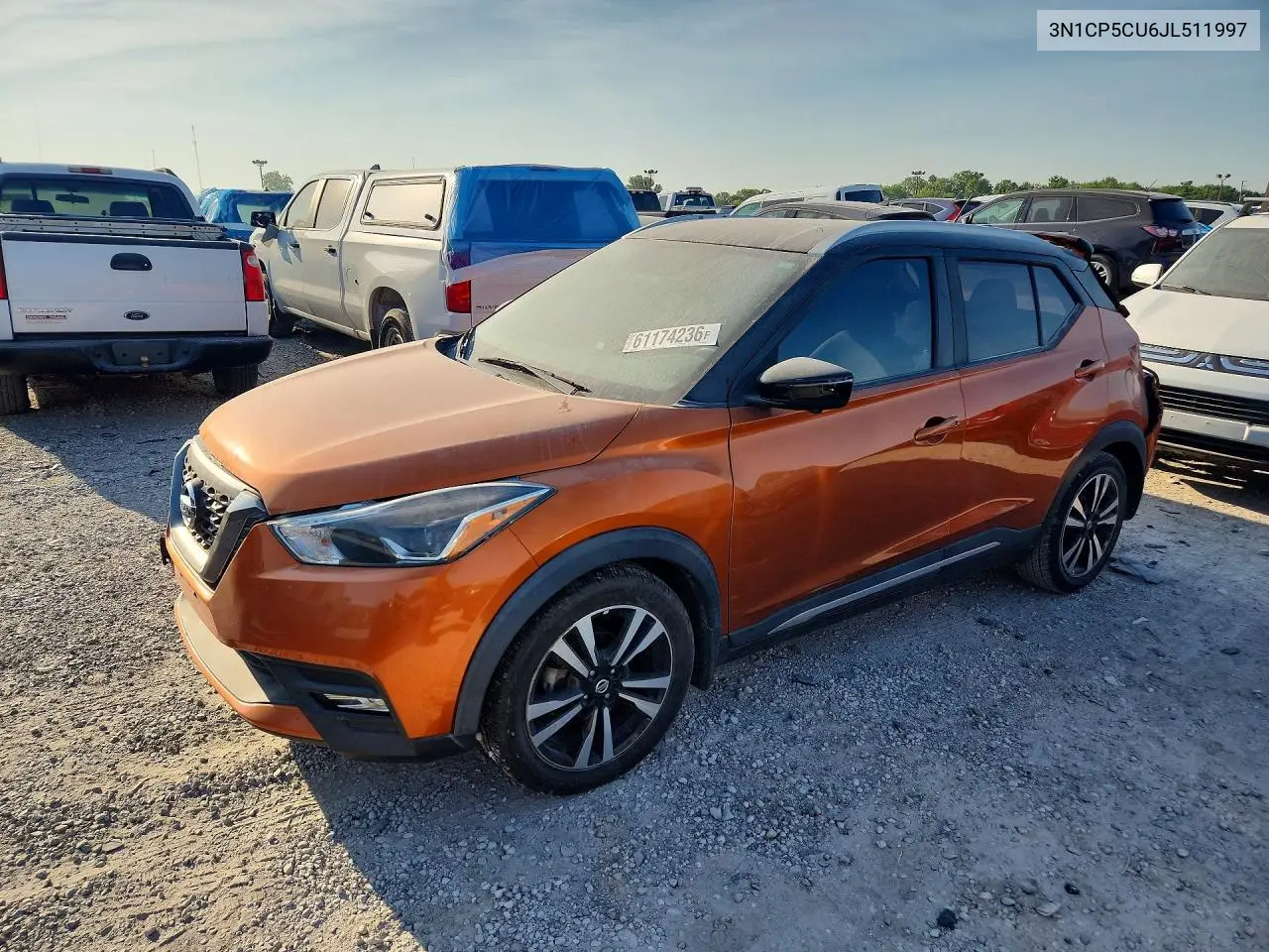 2018 Nissan Kicks Sr VIN: 3N1CP5CU6JL511997 Lot: 61174236