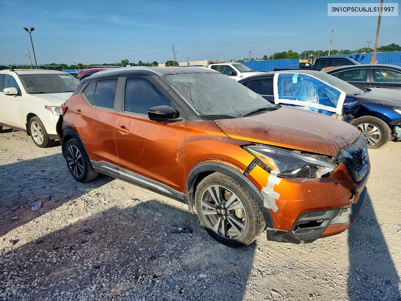 2018 Nissan Kicks Sr VIN: 3N1CP5CU6JL511997 Lot: 61174236