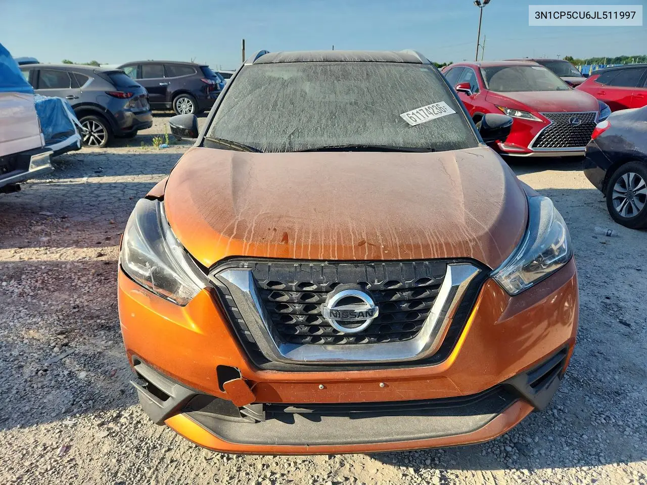 2018 Nissan Kicks Sr VIN: 3N1CP5CU6JL511997 Lot: 61174236