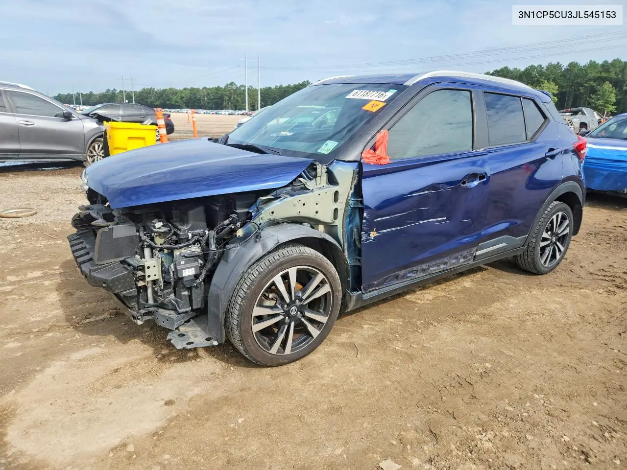2018 Nissan Kicks Sr VIN: 3N1CP5CU3JL545153 Lot: 61187716