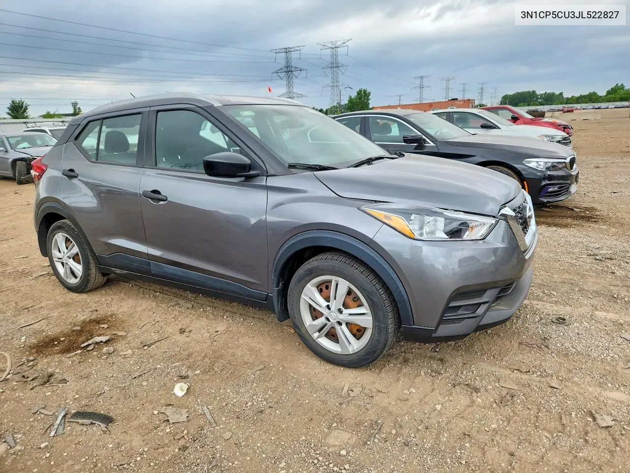 2018 Nissan Kicks S VIN: 3N1CP5CU3JL522827 Lot: 61766446