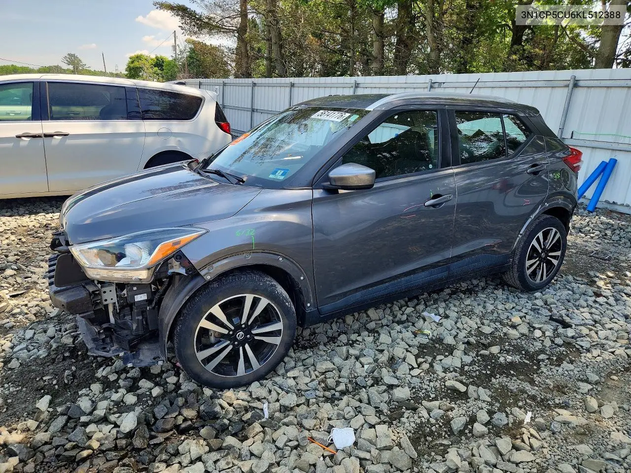 2019 Nissan Kicks Sv VIN: 3N1CP5CU6KL512388 Lot: 56141776