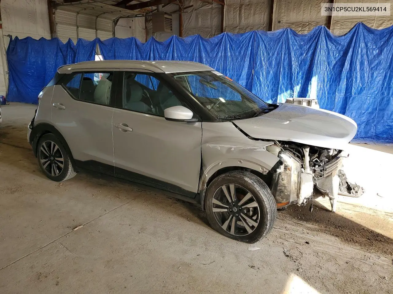 2019 Nissan Kicks Sv VIN: 3N1CP5CU2KL569414 Lot: 59303606