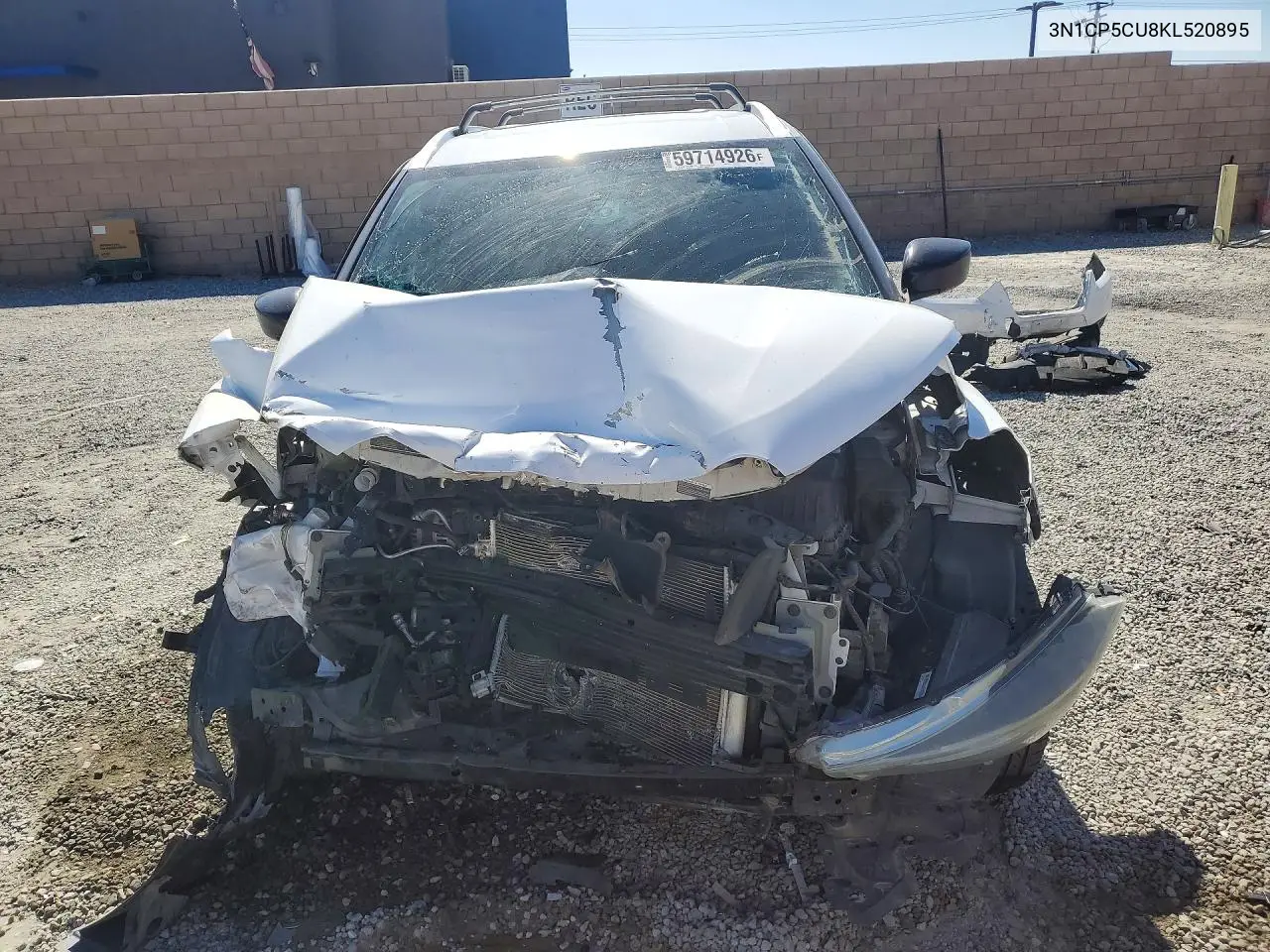 2019 Nissan Kicks S VIN: 3N1CP5CU8KL520895 Lot: 59714926