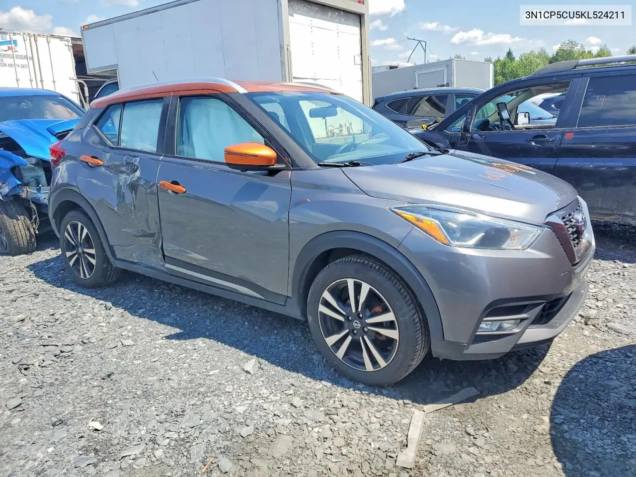 2019 Nissan Kicks S/Sr/Sv VIN: 3N1CP5CU5KL524211 Lot: 60365546
