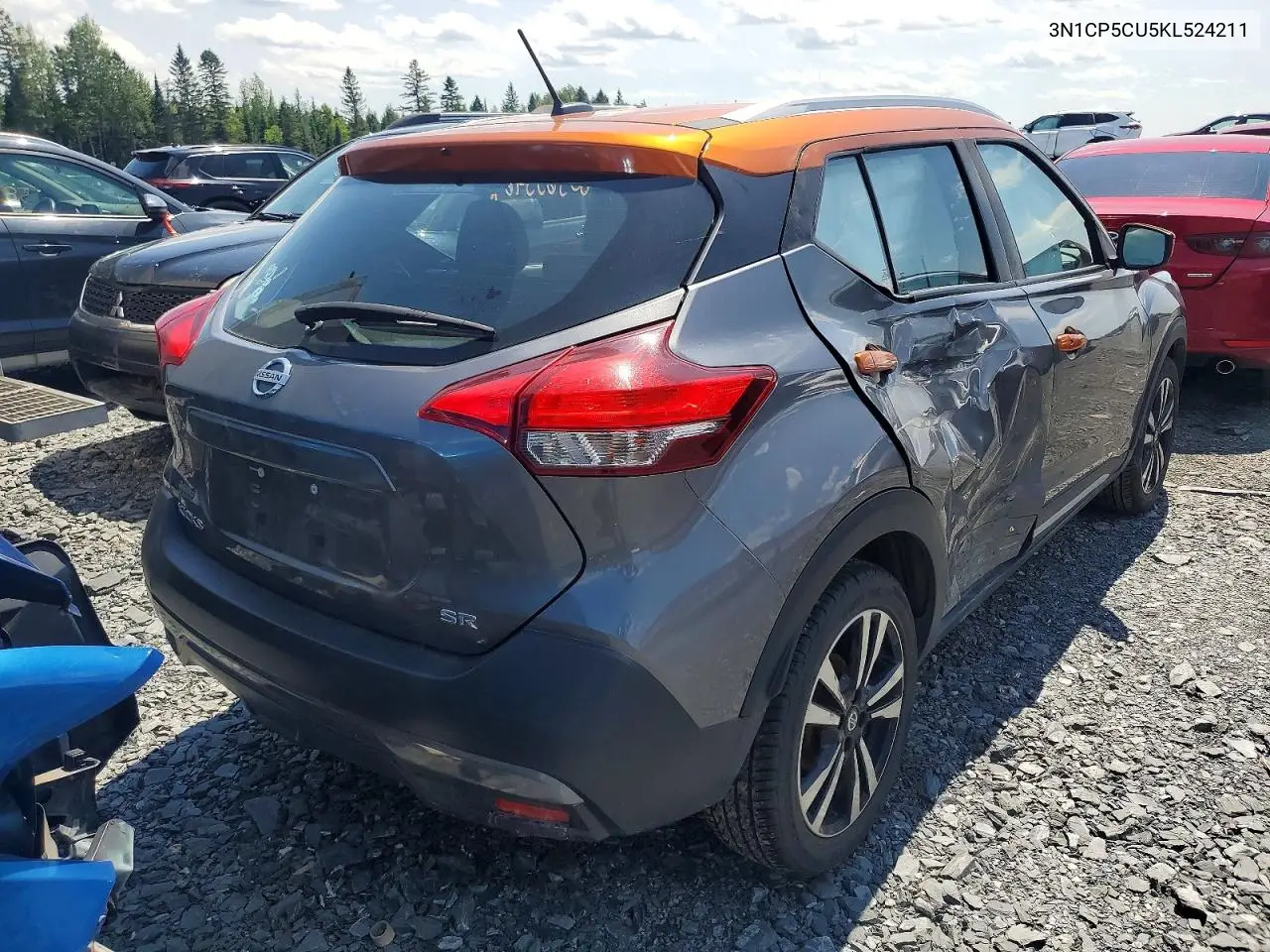 2019 Nissan Kicks S/Sr/Sv VIN: 3N1CP5CU5KL524211 Lot: 60365546