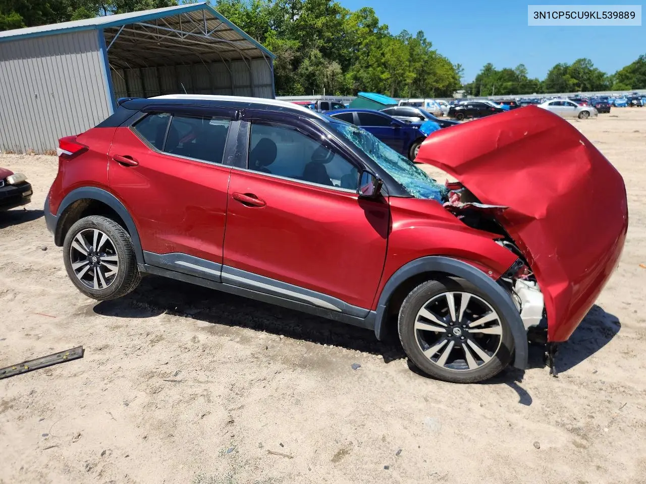 2019 Nissan Kicks Sr VIN: 3N1CP5CU9KL539889 Lot: 61104746