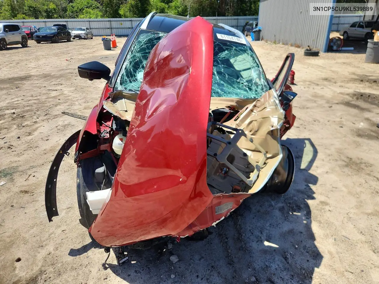 2019 Nissan Kicks Sr VIN: 3N1CP5CU9KL539889 Lot: 61104746