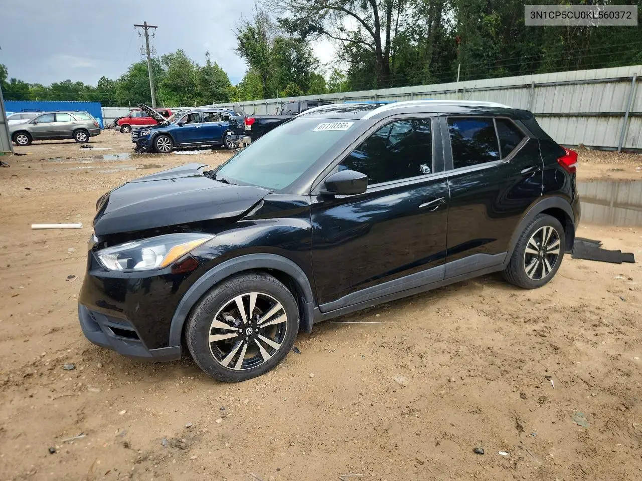 2019 Nissan Kicks Sv VIN: 3N1CP5CU0KL560372 Lot: 61170356