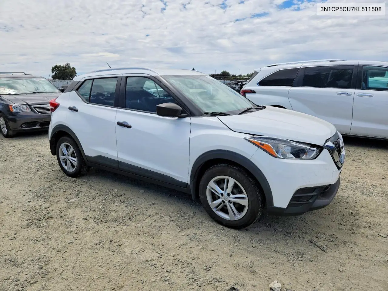 2019 Nissan Kicks S VIN: 3N1CP5CU7KL511508 Lot: 61216276