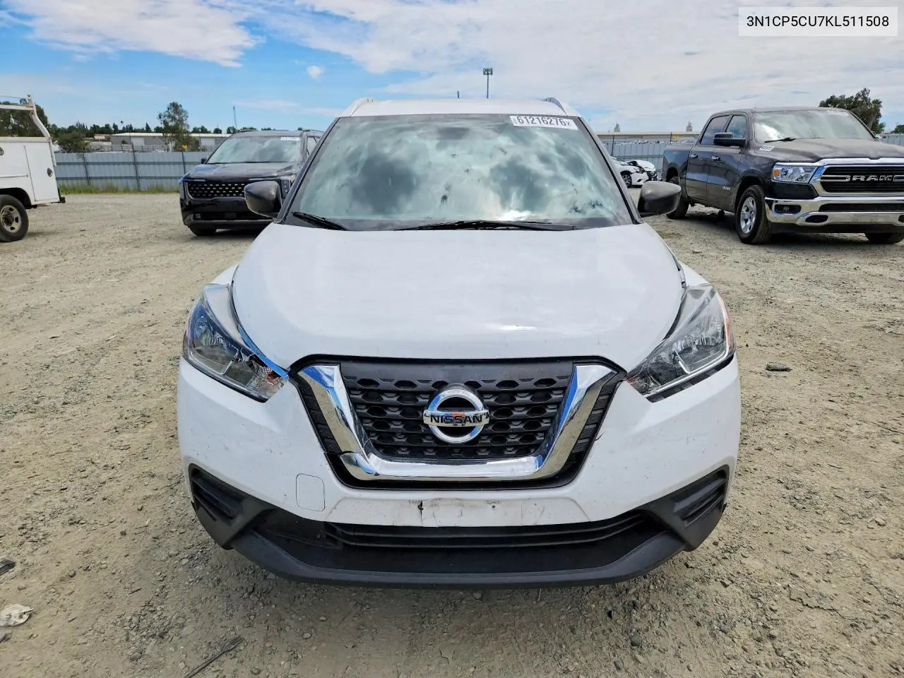 2019 Nissan Kicks S VIN: 3N1CP5CU7KL511508 Lot: 61216276