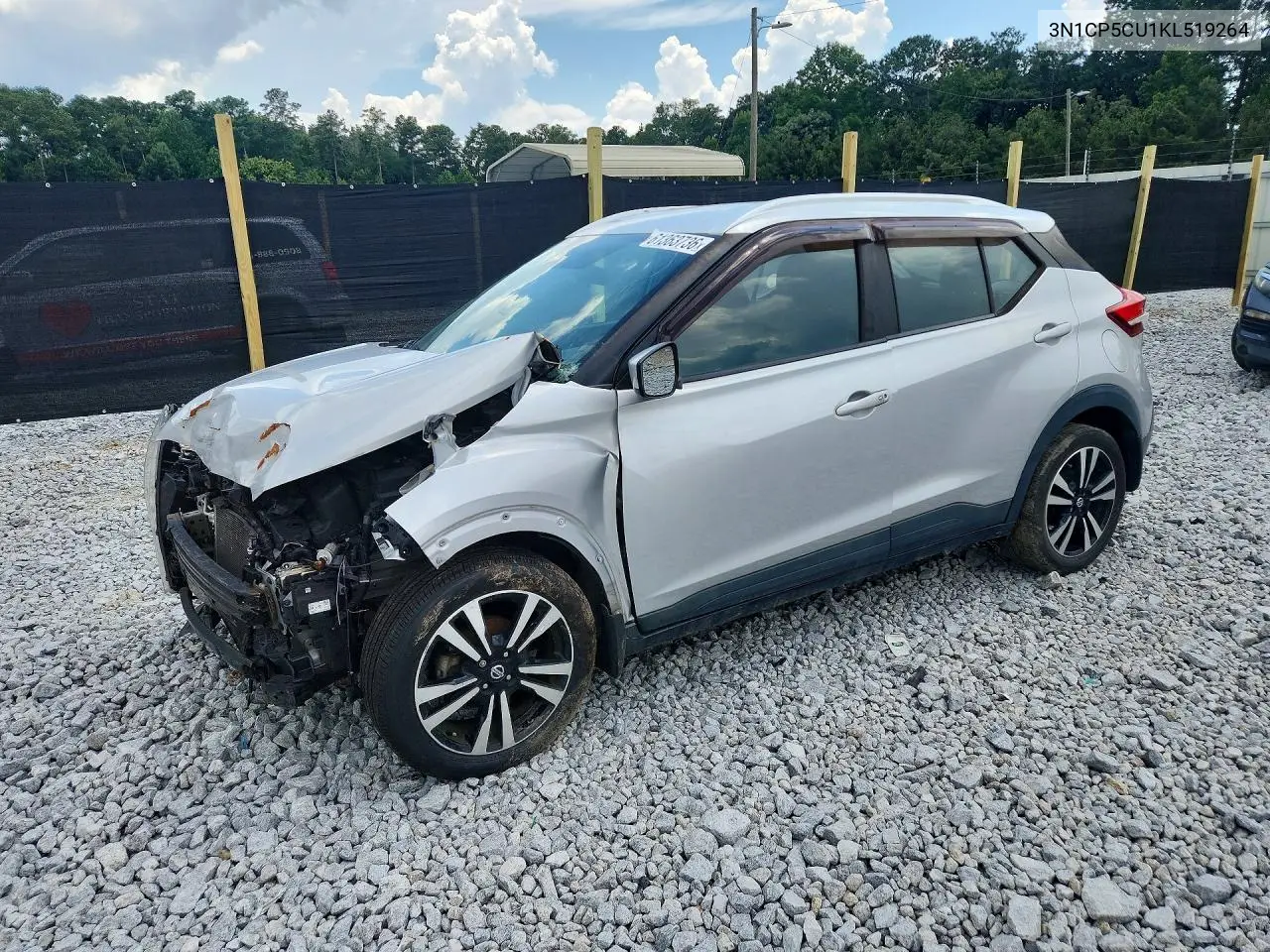 2019 Nissan Kicks Sv VIN: 3N1CP5CU1KL519264 Lot: 61363736