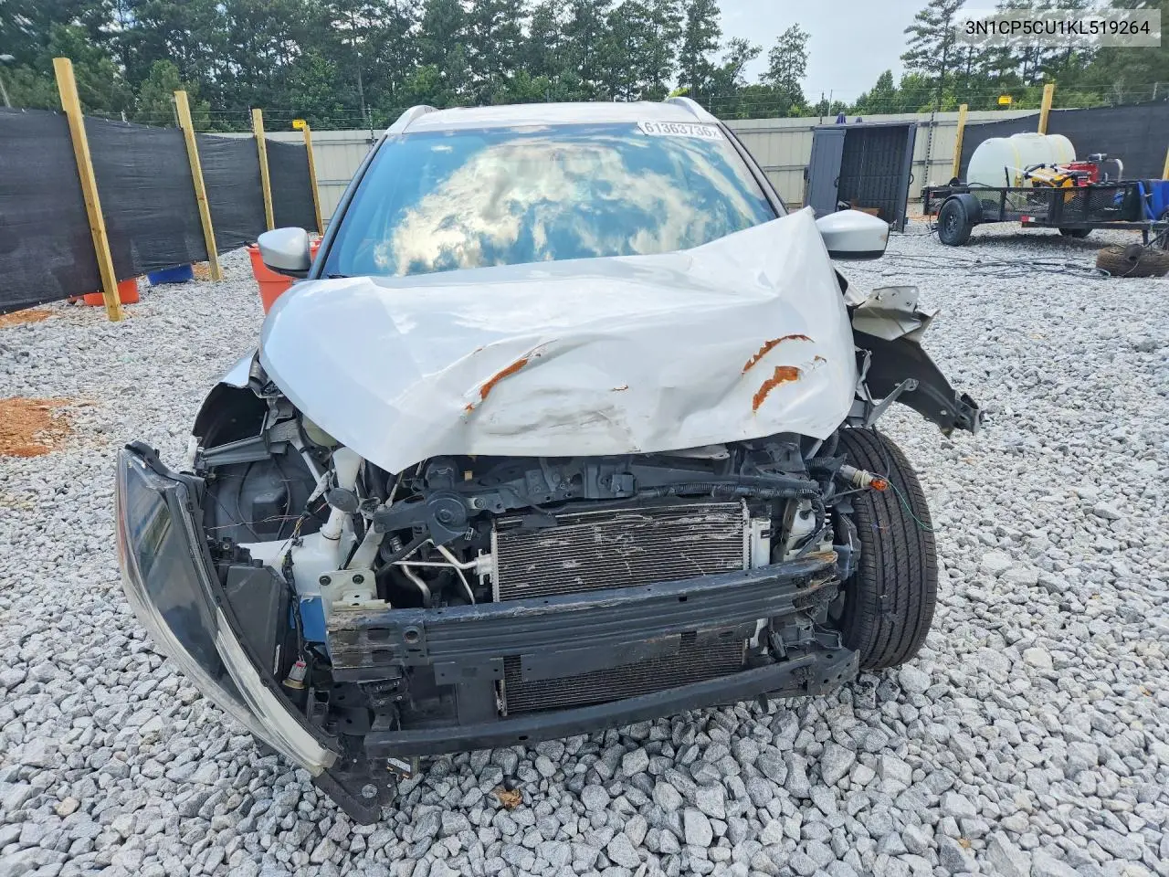 2019 Nissan Kicks Sv VIN: 3N1CP5CU1KL519264 Lot: 61363736